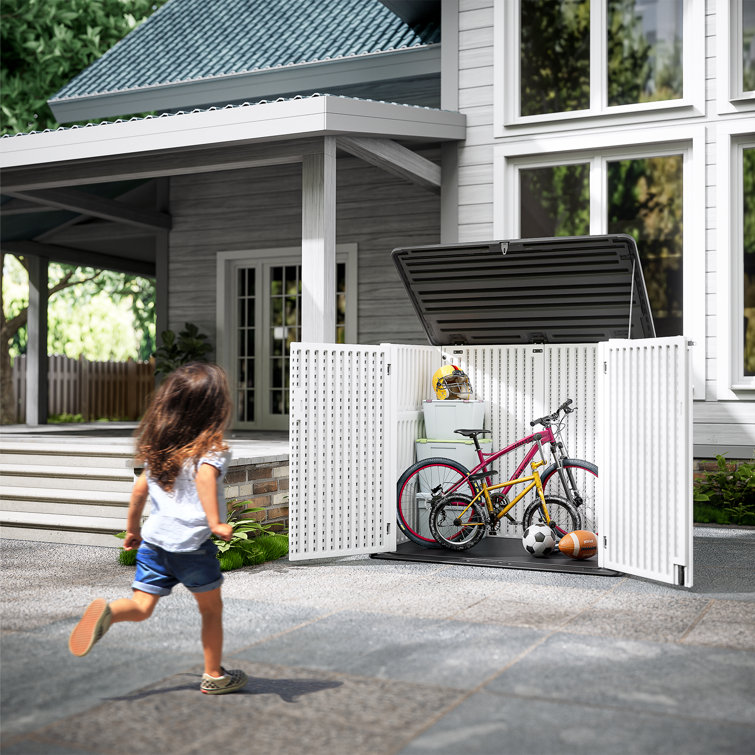 Plastic bicycle best sale sheds storage outdoor